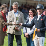 HRH The Princess Royal, Andrew Nicholson,  Judie Simmonds (owner Paul Ridgeon's daughter) and Oliver Townend © Trevor Holt