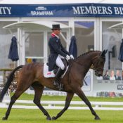 OLIVER TOWNEND (GBR) AND NOTE WORTHY TAKING PART IN THE DRESSAGE PHASE OF THE  CIC THREE STAR COMPETITION AT THE 2017 EQUI-TREK BRAMHAM INTERNATIONAL HORSE TRIALS